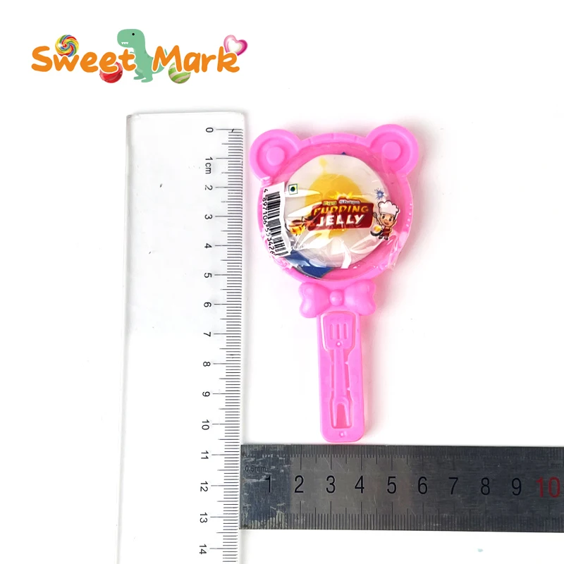 Fruity Flavor Fried Egg Pudding Jelly With Popping Candy Toy Candy