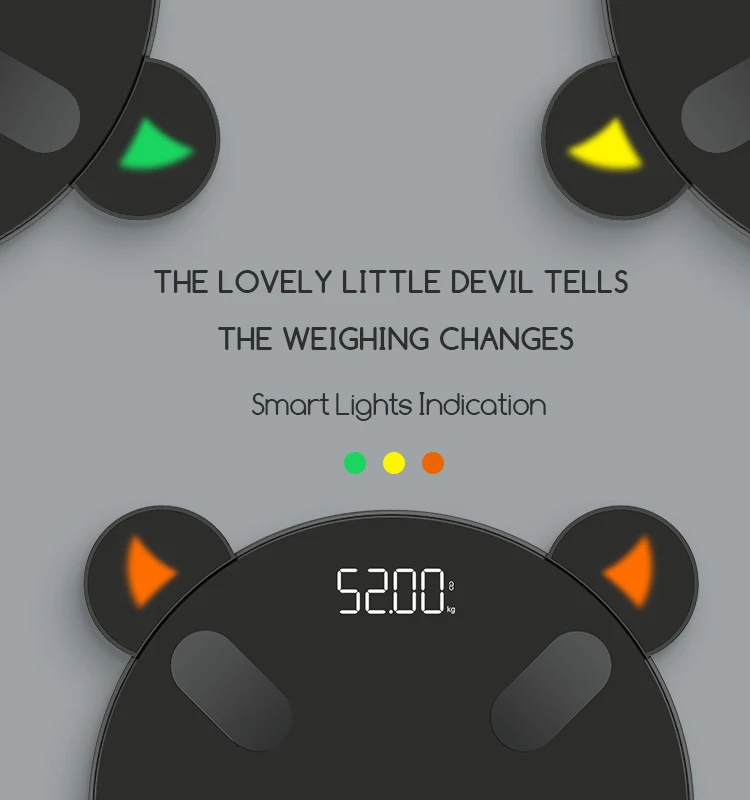  Three Color Light Electronic Body Scale Analyze Scales Design Bathroom Weighing body