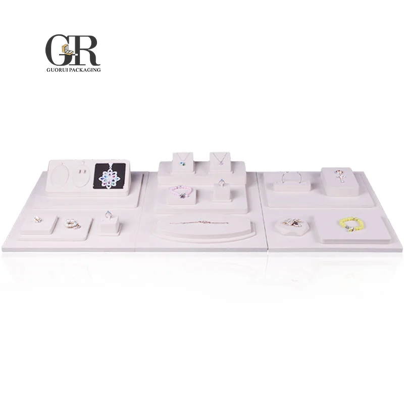 Guorui можно украсить ювелирными изделиями магазин дисплей опора из цельного дерева ювелирных изделий демонстрационные стенды-стеллажи для выставки счетчик