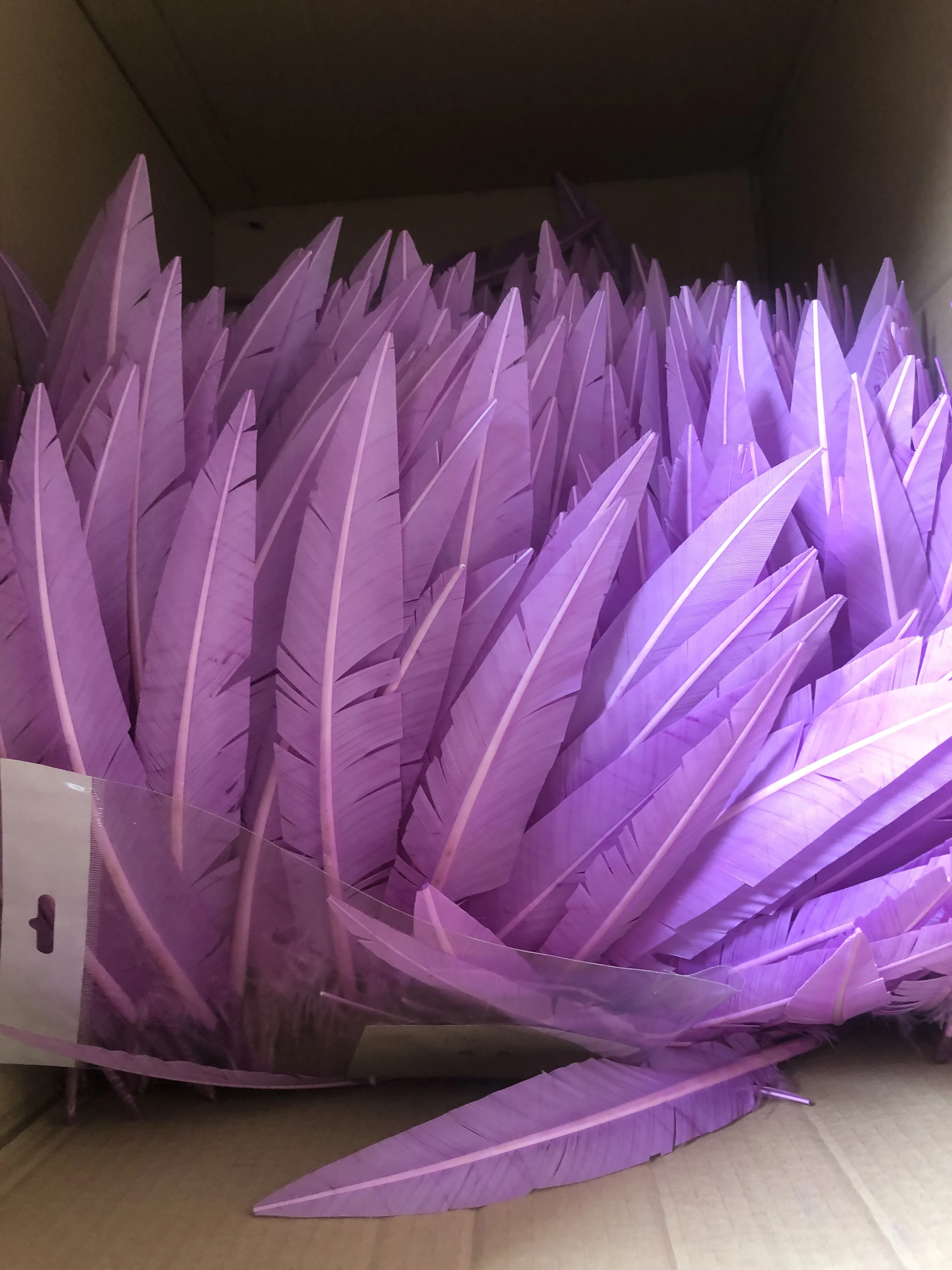 Pink Quill Turkey Feather For Craft DIY Headdress Hat Hair Costume Cosplay Accessory Carnival Party Wedding Home Floral Decor