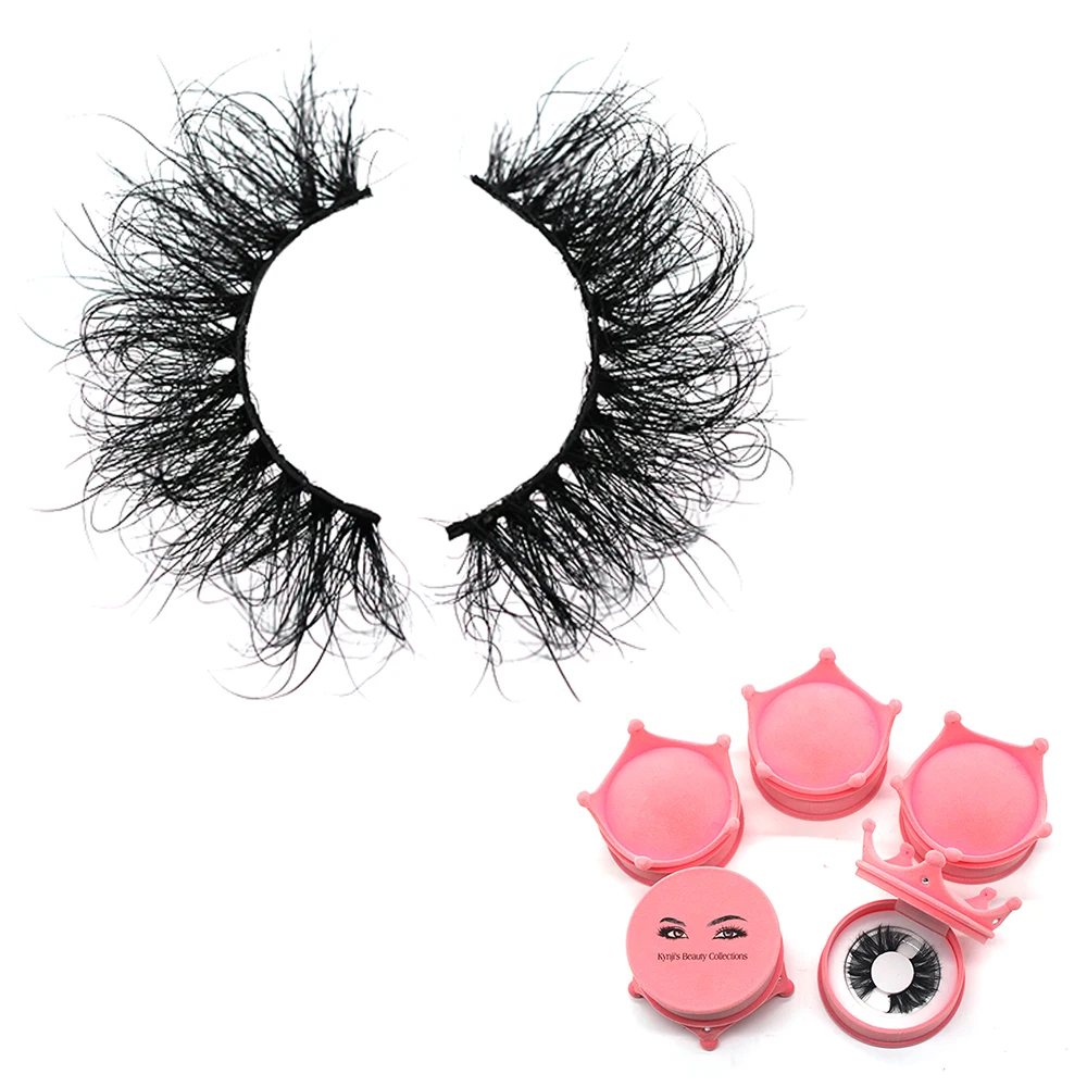  Z006-665 wholesale fluffy wispy 25 mm 3d mink luxury eyelashes and packaging vendor 3