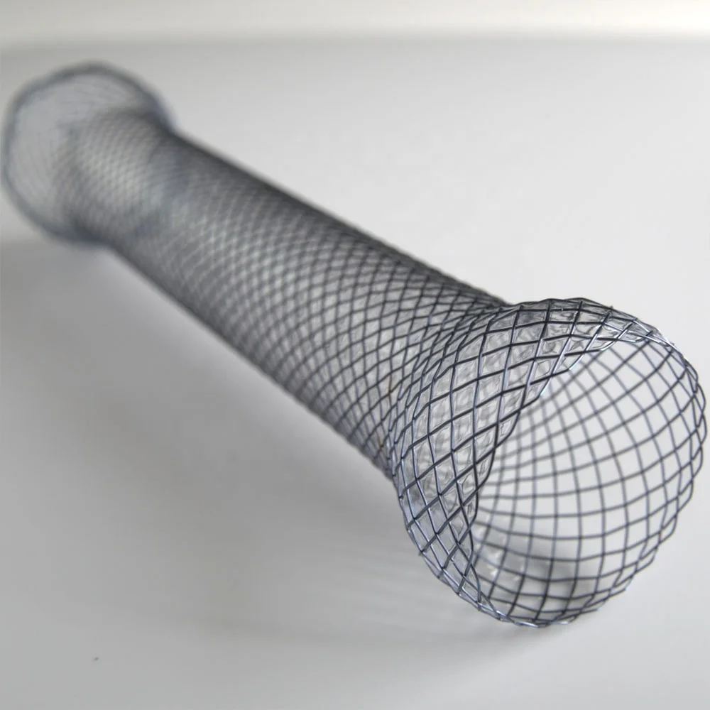 
medical nitinol expandable duodenal stent with silicon covering 