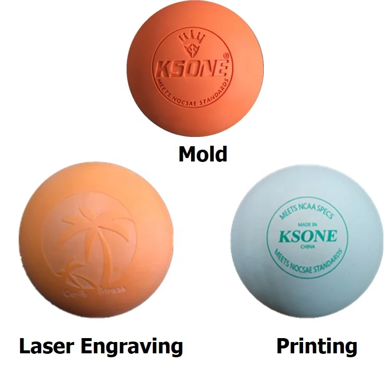 ncaa Custom design ball Natural Rubber Massage Ball therapy massager Lacrosse Ball ncaa