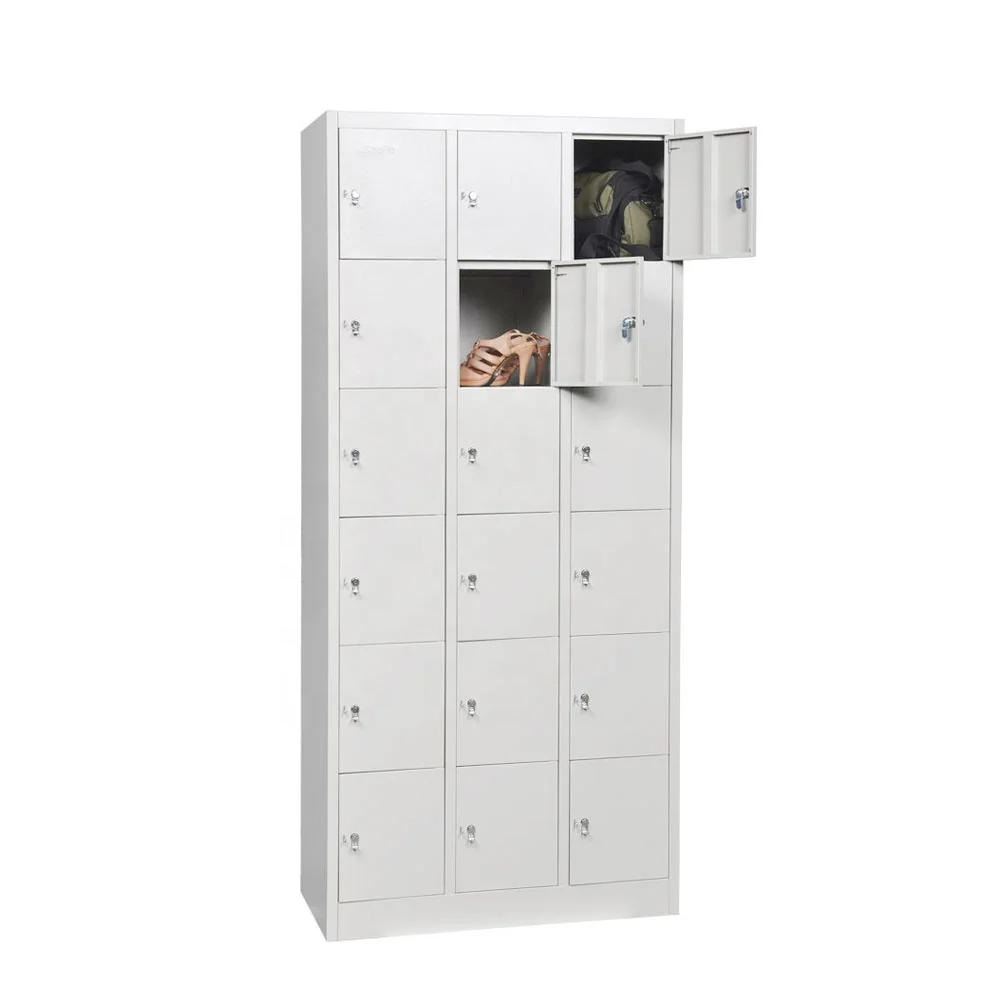 China hot sale school 18 grid steel smart key locker price steel locker
