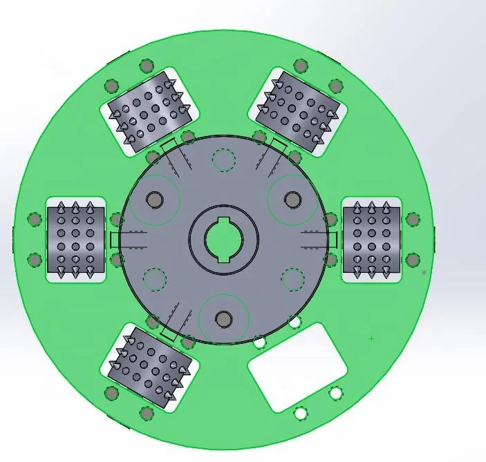 DT030 Metal Abrasive Concrete Tool Diamond Bush Hammer