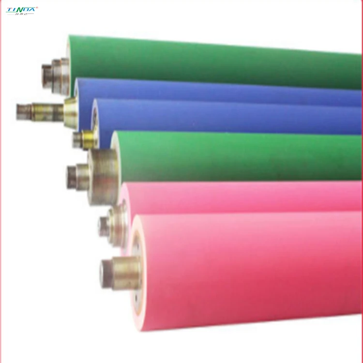 Steel Grinding Shaft Gluing Rubber Roller Laminated Polyurethane High Quality Wear-resistant PU Rice Mill Machine Parts CN;GUA