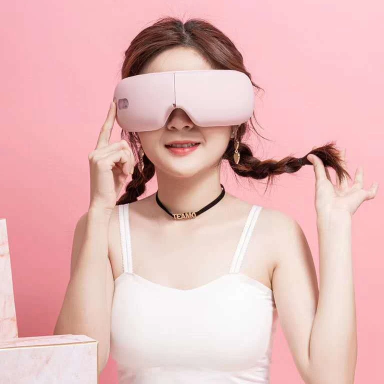 
heated air pressure with music wireless vibrative accpressure reghargerable eye massager 