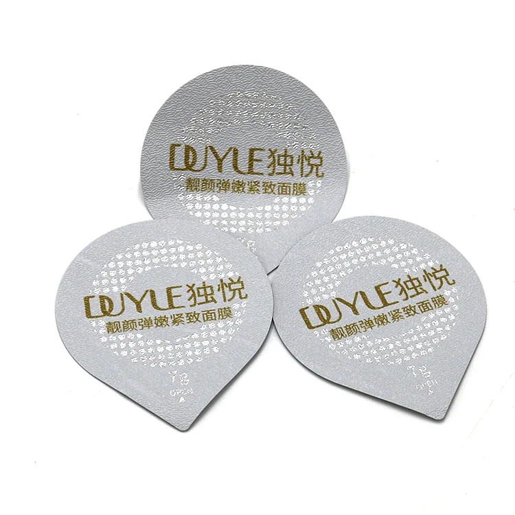 Heat seal die cut piece aluminium foil lids for packing