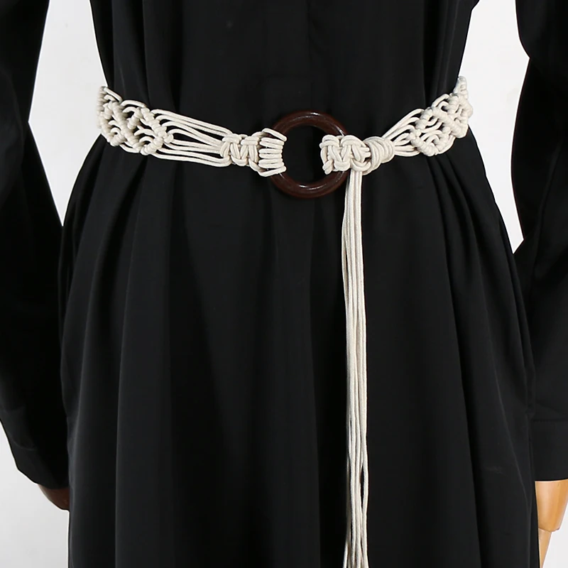 Fashion retro ethnic style woven belt bohemian ladies decorative waist chain waist belt accessories