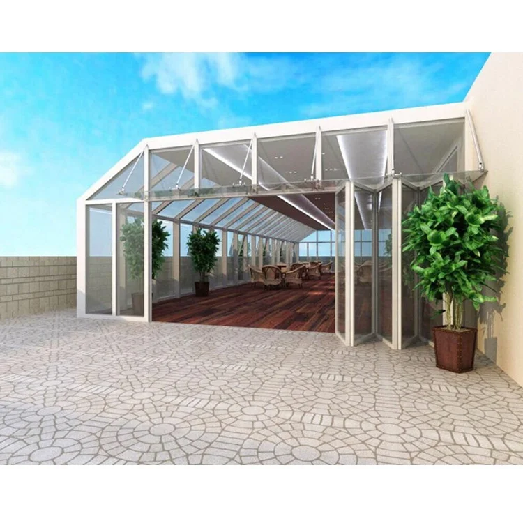 aluminum prefab extrusion garden sunroom houses designs with swimming pools