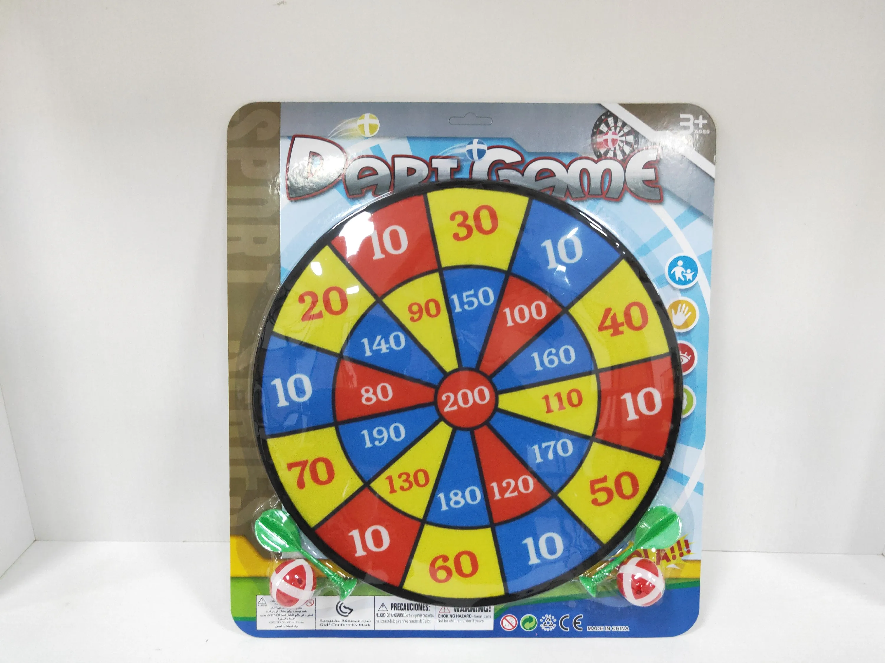 Customized 36cm Sport Toys Design Cloth Dartboards Kids Mini Board Game With Sticky Balls And Darts