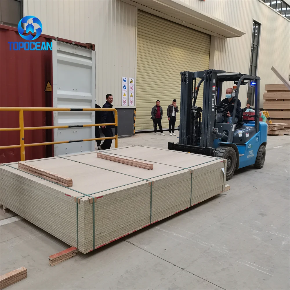 Moisture Resistant Green Core 4x8ft 4x9ft Wood Plain Particles Board Chipboard Sheet Manufacturing