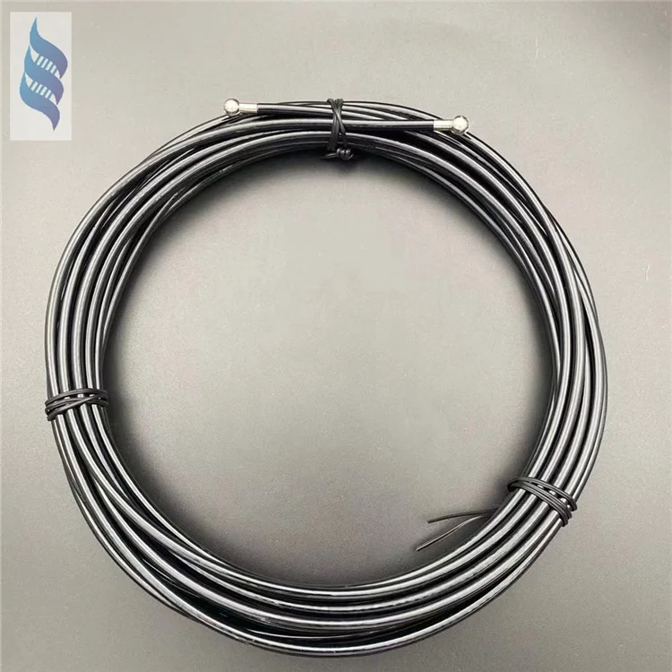 black color Pu Coated cable galvanized steel wire rope 7x19-4-6mm for gym equipment