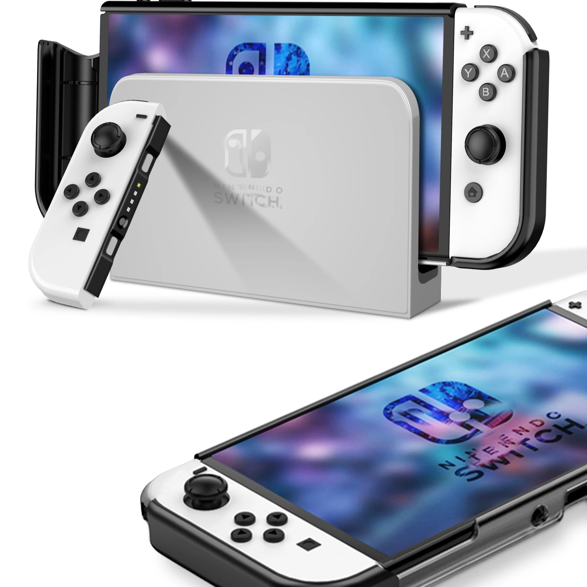 Чехол для Nintendo Switch, мягкий Противоскользящий ударопрочный защитный чехол, защитный чехол для консоли Nintendo Switch