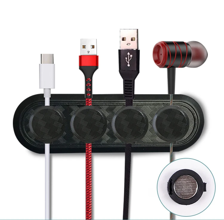 DS2359 Magnetic Cable Management Buttons Magnetic Cable Holder Cord Management Self-Adhesive Cord Holder Magnetic Cable Clips
