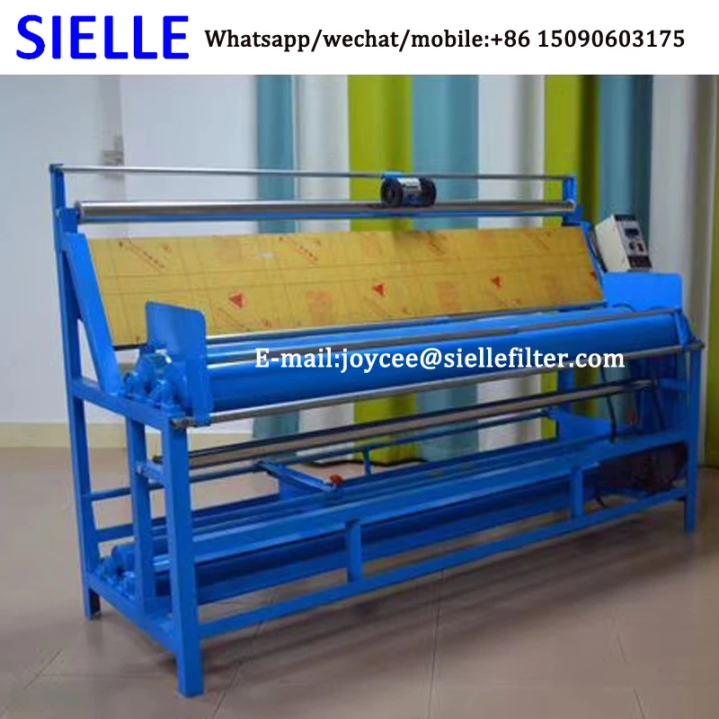 Best quality Fabric Rewinding Cloth Rolling Textile Length Counting Machine