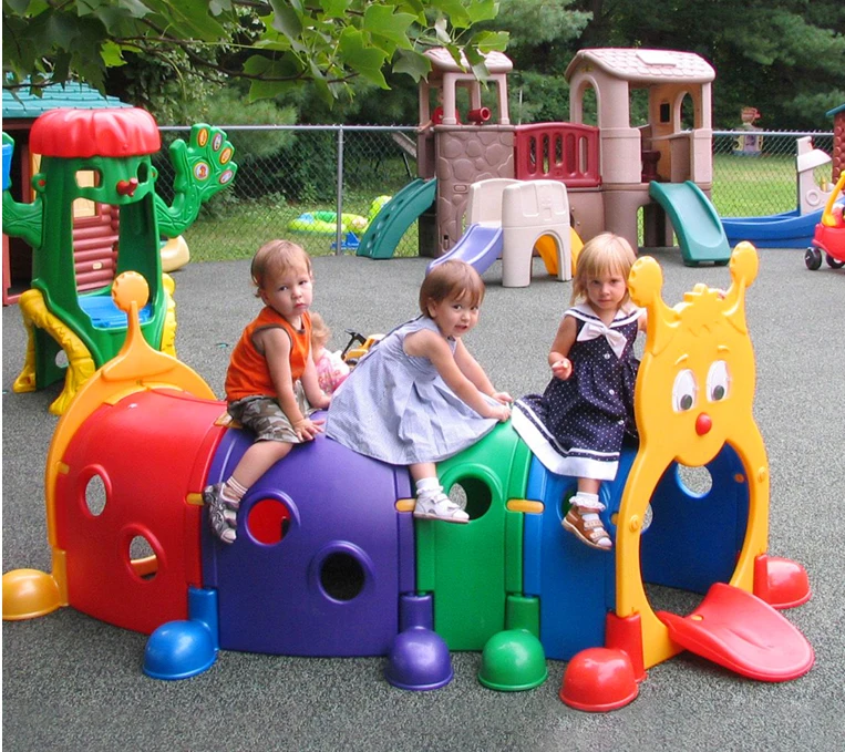kids indoor playground equipment caterpillars crawling tunnel Elf tunnel kids outdoor play tunnel