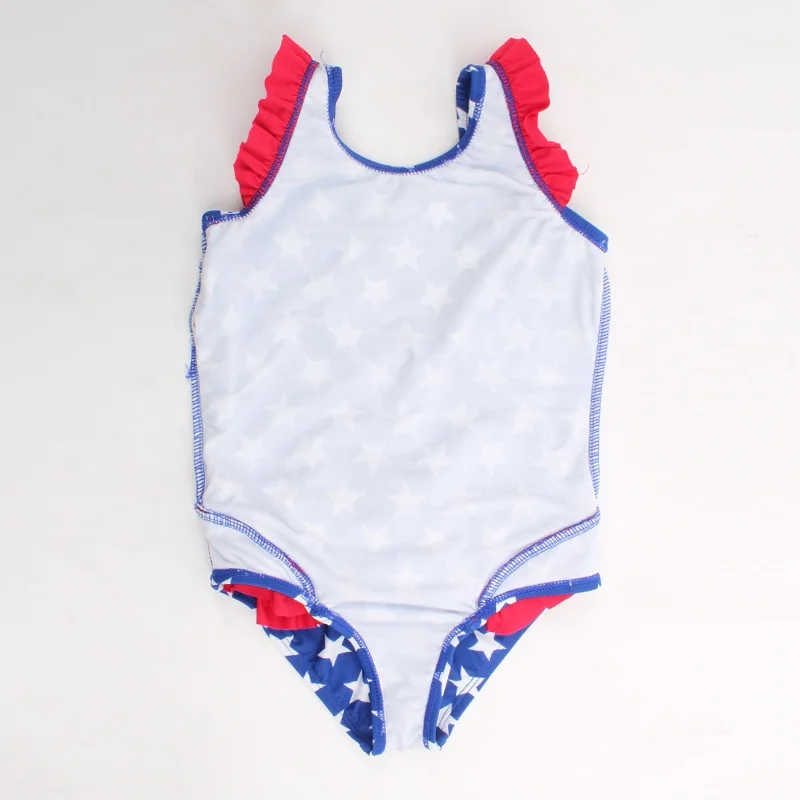 Wholesale Baby swimsuit American Independence Day clothes children American flag swimsuits 1 2 3 4 5 years old baby swimming