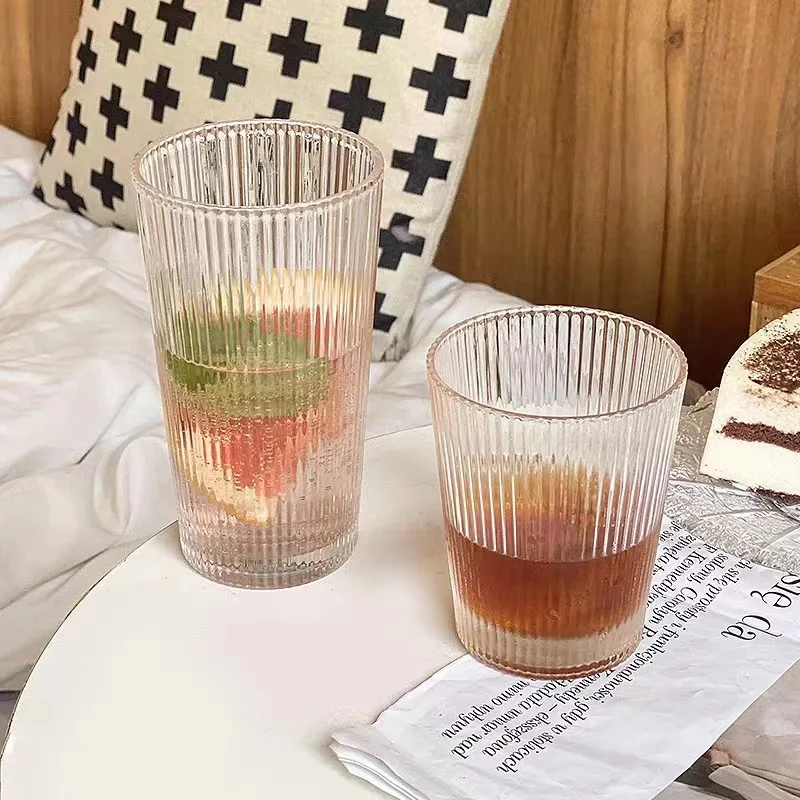 250 ml,350 ml High borosilicate glass single-layer water cup, large belly cup, milk cup, heat-resistant glass cups