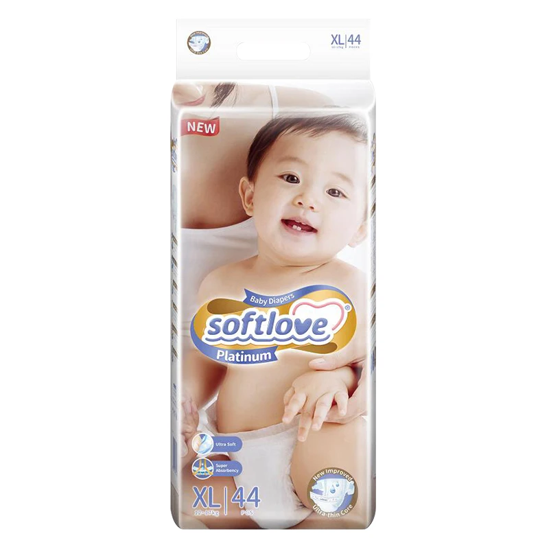 Softlove XL Size Ultra Thin Baby Diaper Soft Touch Feeling Premium Baby Diaper With Super Absorbent