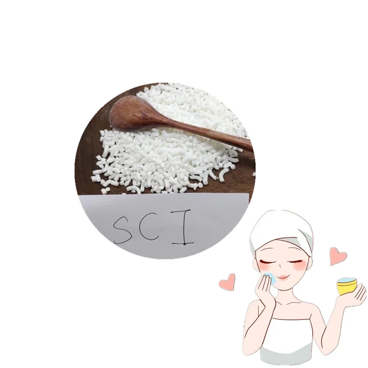 
85% purity Sodium cocoyl isethionate SCI noodles for cosmetic materials 