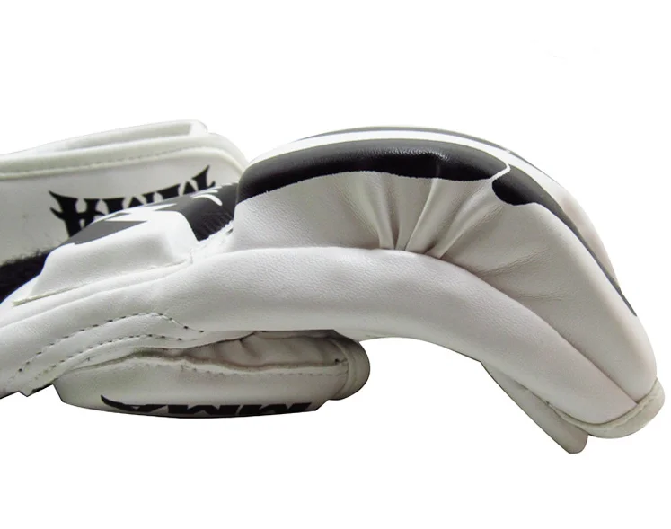 
Custom Bulk Printed Logo Muay Thai MMA Half Finger Sandbag Training Boxing Gloves 