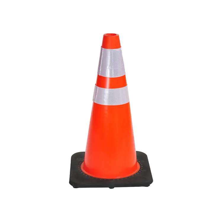 High quality Safety Cones with Reflective Films,PVC Heavy-Duty Orange Construction Cones for Parking Lot, Driveway.
