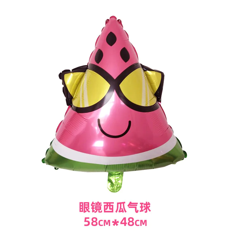 QIHUI Large fruit aluminum film balloon summer party  decoration atmosphere layout open modeling