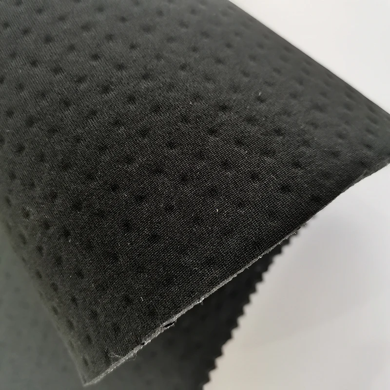 Custom 2mm 3mm 4mm Three Layers Perforated Breathable Materials Punch Hole Neoprene Fabric For Bags/Shoes/Medical Support