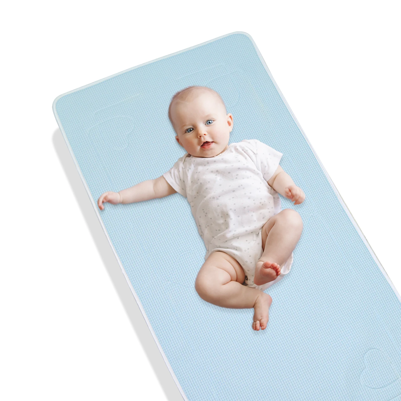 Baby Crib Comfortable Breathable Tencel Cooling Crib Mat For Baby Double-sided Use