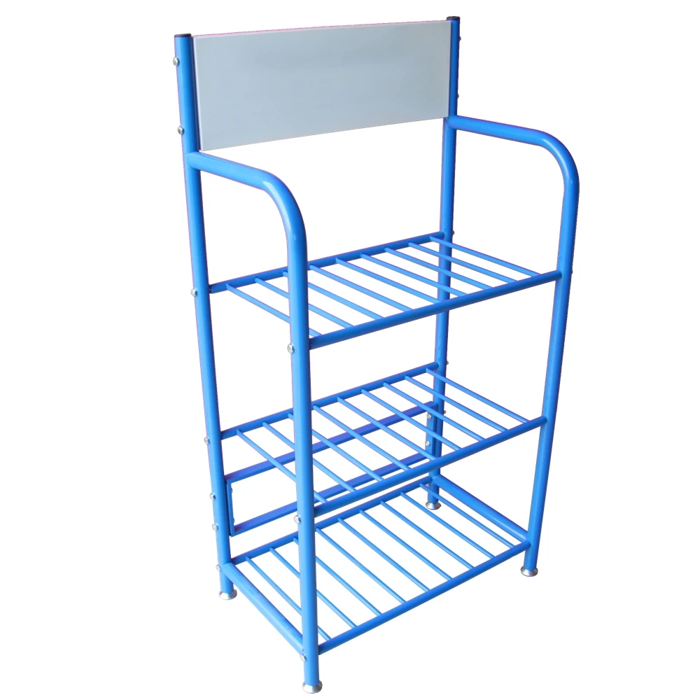 High Quality 3- tiers Floor Standing Oil Display Rack Battery display rack
