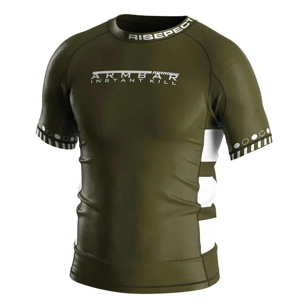 Oem Nogi Mma сублимированная сетчатая компрессионная рубашка для мальчиков Rashguard Jiu Jitsu с коротким рукавом