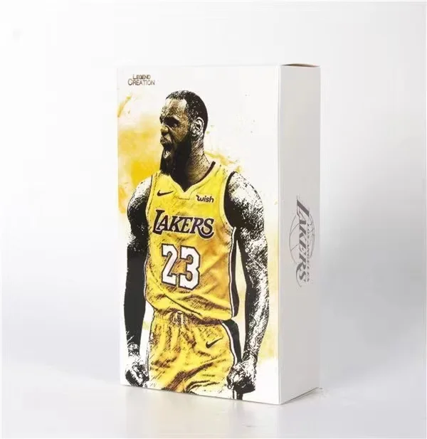 ASQ Basketball star NBA Los Angeles lakers 1/9 LeBron James no. 23 model color box figure toy