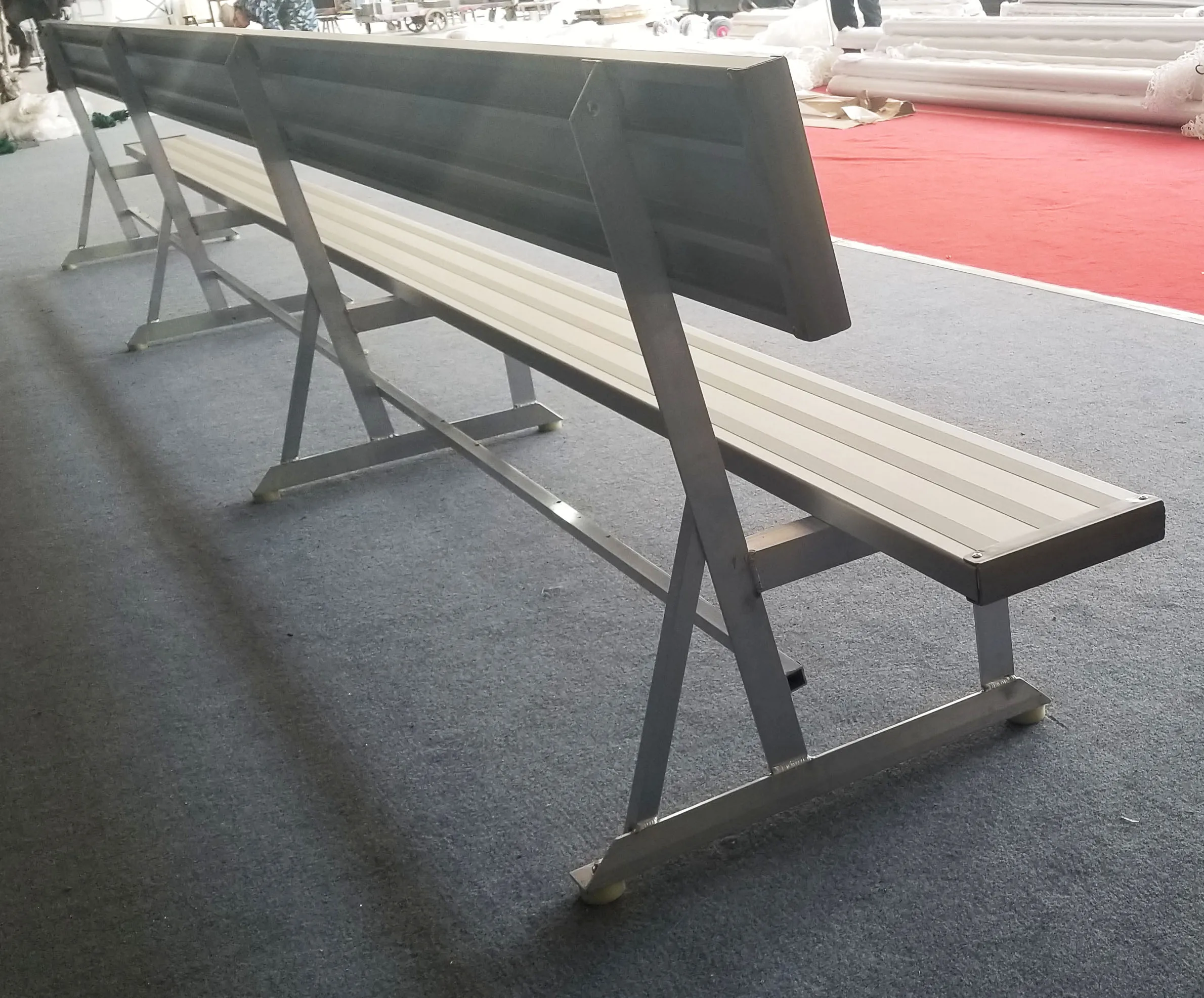 New China Sports cheap aluminum bench with good quality Durable Sports Seating Bench Grandstand Equipment