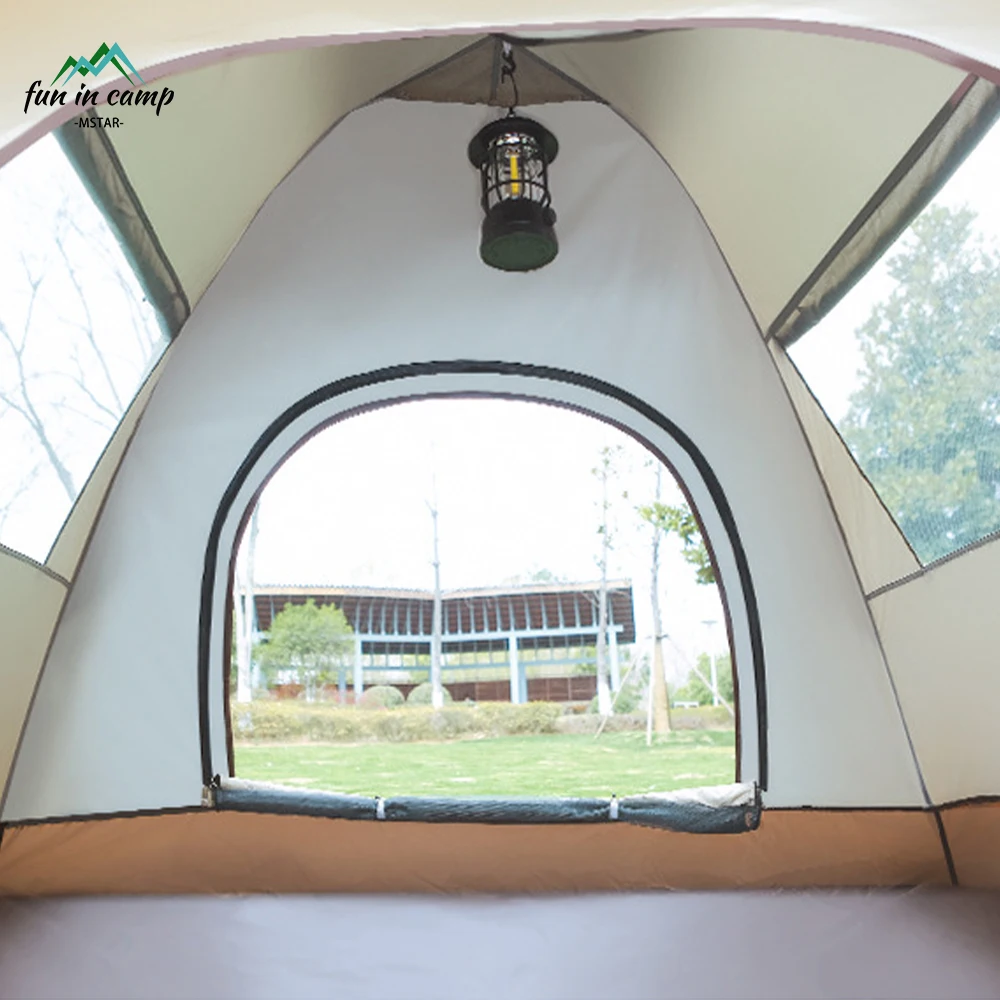 Wholesale 3-4 Person Fully Automatic Folding Convenient Retractable Waterproof Camp Gear Hiking Camping Tent
