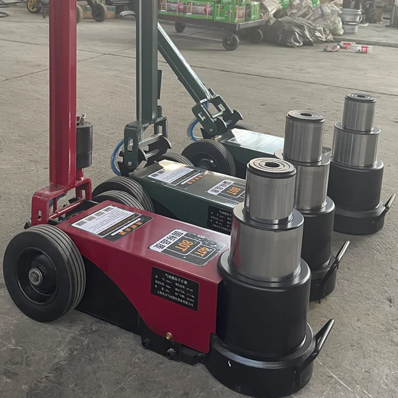 Hot selling 30ton 50ton 120ton Truck Repair Jack Pneumatic Car Lift Jack Trolley Hydraulic Air Jack