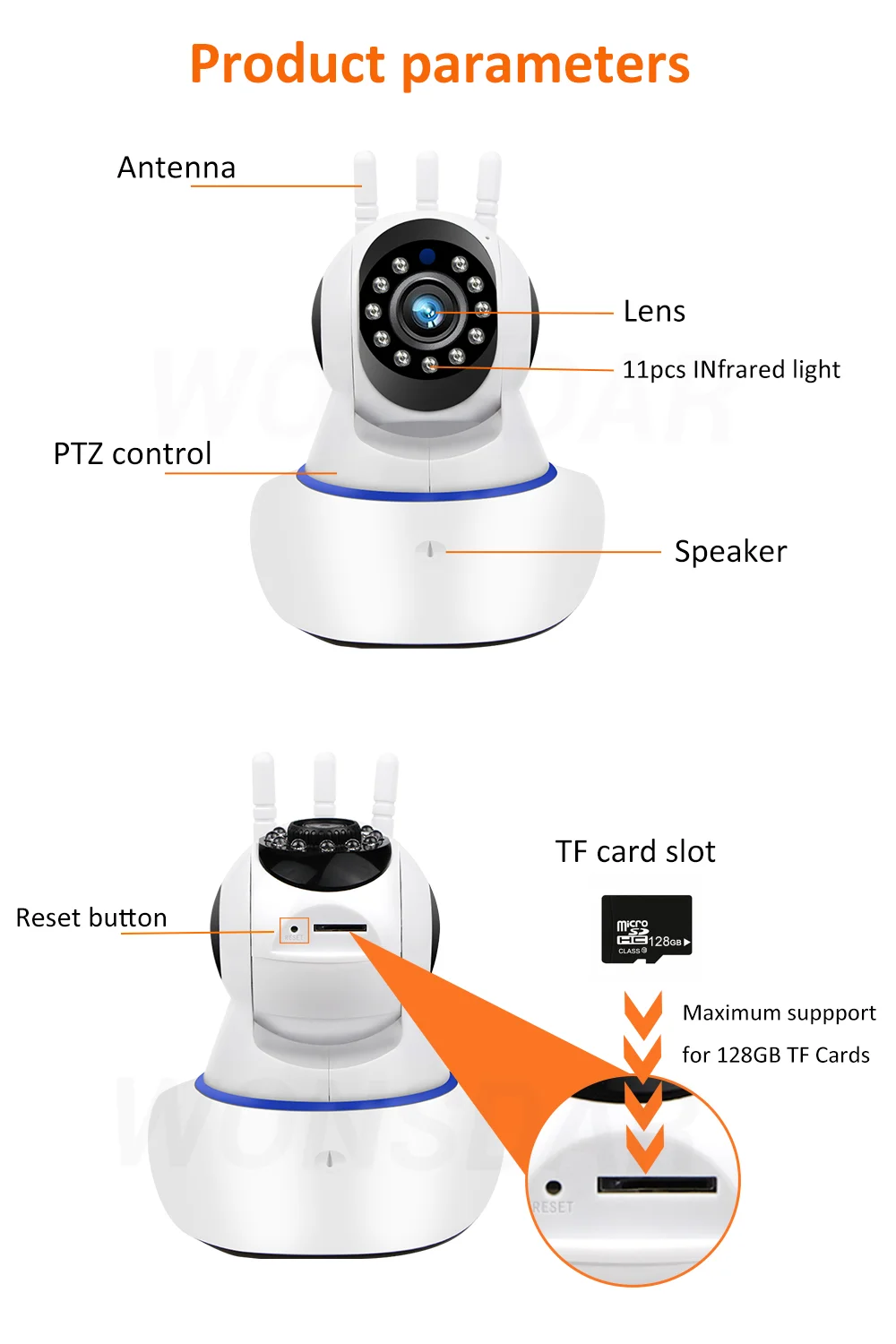 2022 Wi-Fi HD 1080P IP-камера беспроводная домашняя камера безопасности 360 аудио ночное видение v380