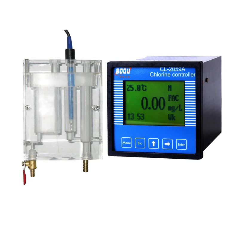 BOQU Hot Sell CL-2059A 0-20mg/L and 4-20mA for Drinking water/Swimming pool Residual Chlorine Meter