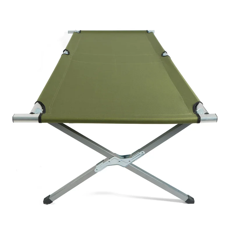 HITREE Portable Folding Camping Beach Bed Cot Adjustable Folding Sleeping Stretcher Camping Bed