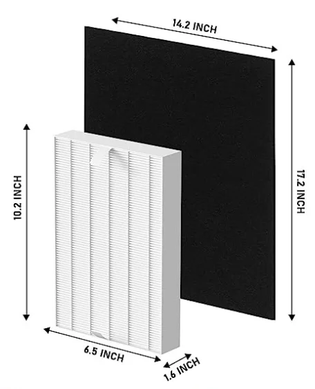 Honeywells  Air Purifier Filters True  Filter Replacement for  Honeywells HPA090 HPA100 HPA200 HPA250 & HPA300
