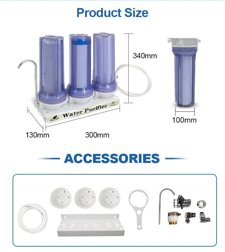 High Quality OEM Reverse Osmosis Water Filter System Under Sink Filter Purifier Water Filters For Home