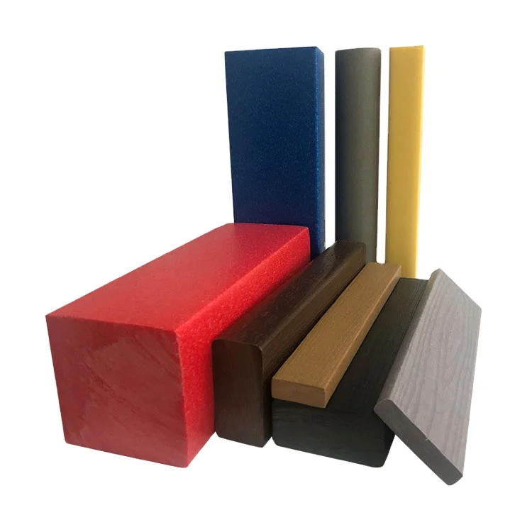 HDPE Recycled Eco Friendly Not Rust Outdoor Plastic Lumber Profiles Extrusion Process Durable Plastic Timber
