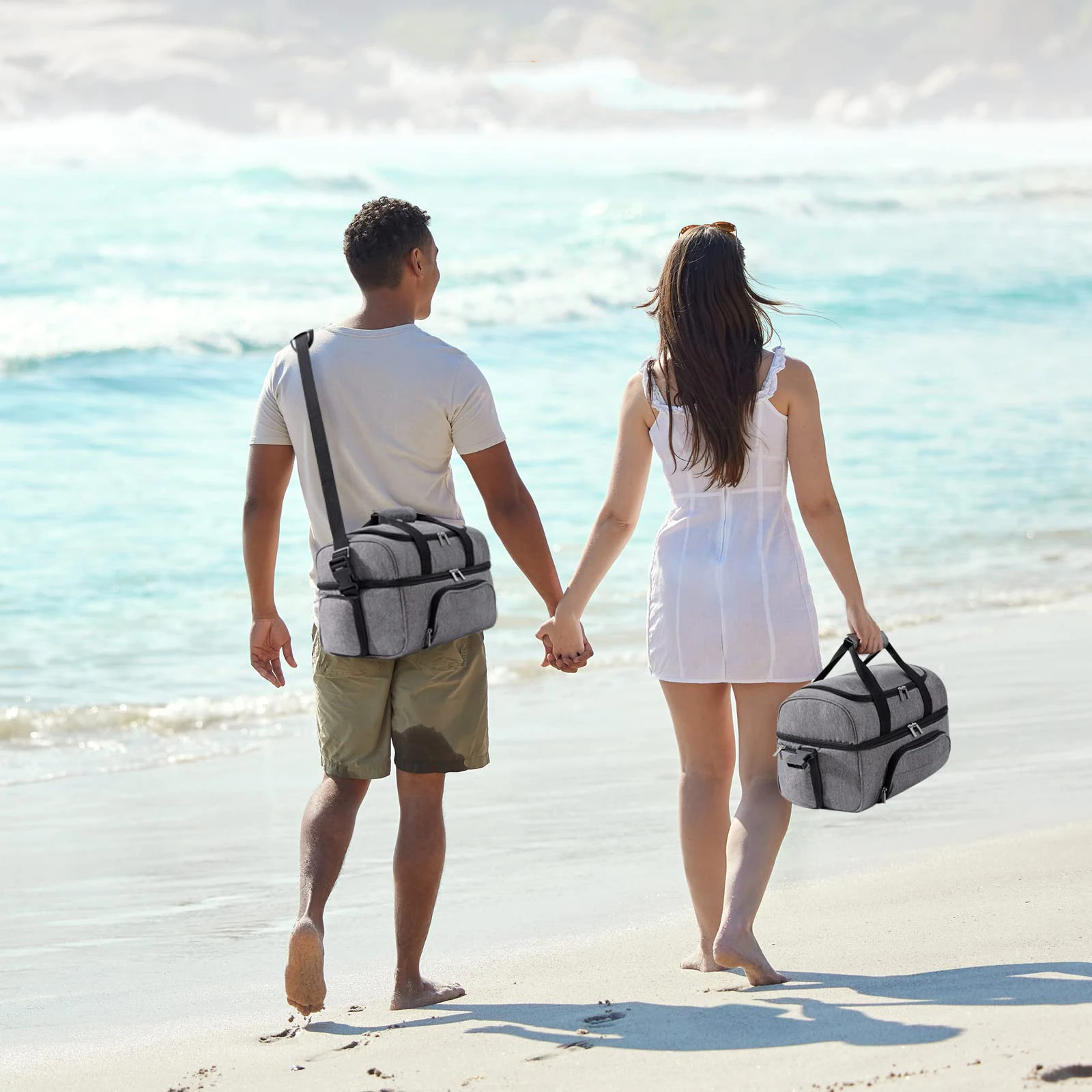 Wholesale Custom Logo Size 12 L Reusable Insulated Bag BPA Free Non Toxic Carry Soft Travel Picnic Cooler Bag For 24 Hours Cold