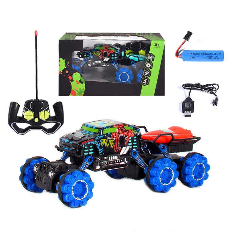1/16 PVC toy truck with 6 wheels rc monster truck