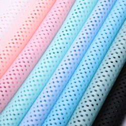 Hot Sale Featured Seller Stock Lot Breathable Knitted 100% Polyester Air Mesh Fabric For Infant Running Shoes