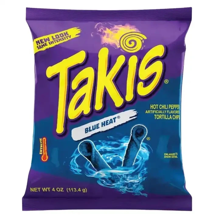 hot sale Takis Rolled Tortilla Chips  Fuego Hot Chili and Lime Takis Blue Heat Pepper