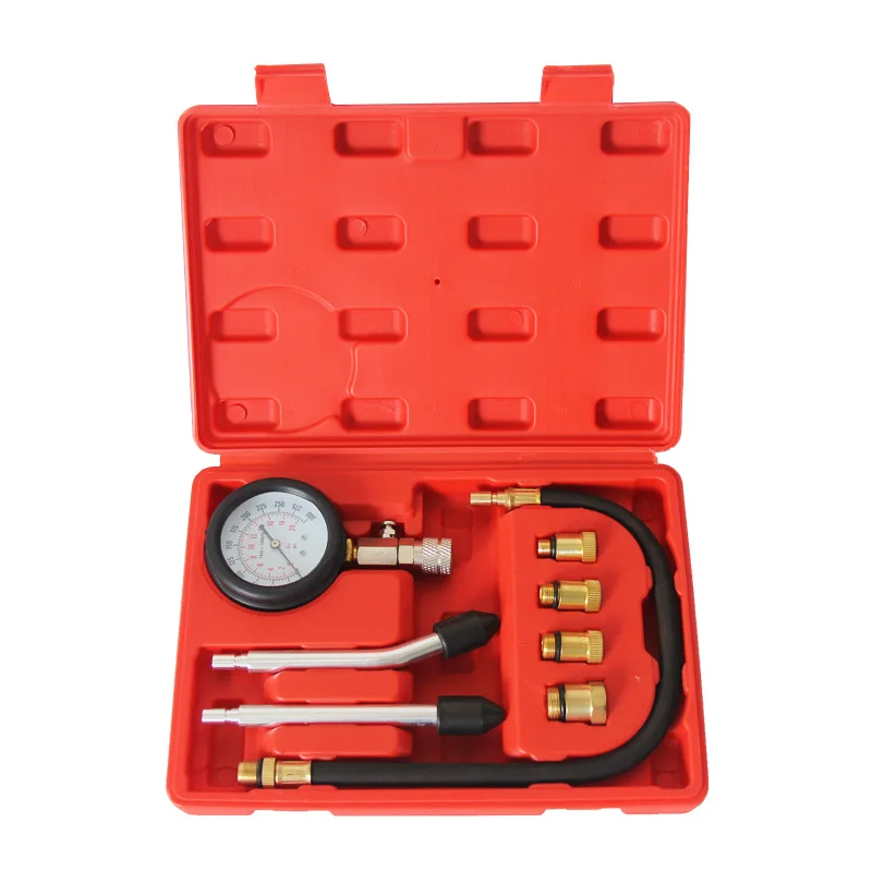 Professional Gasoline Engine Compression Tester Car Motorcycle Petrol Cylinder Pressure Gauge Tester