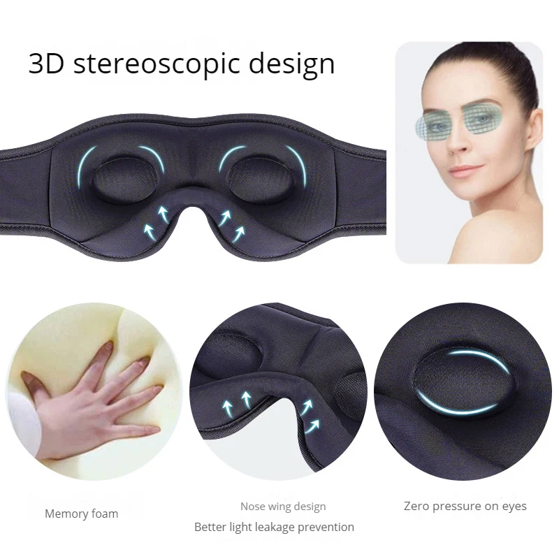 Лидер продаж Amazon затемняющие беспроводные наушники для сна 3D стерео Беспроводная