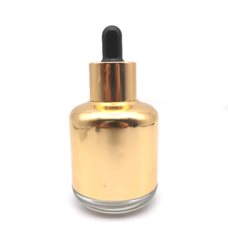 15ml Frosted Dark Olive Green Essential Serum Oil Glass Bottle with Black Dropper Cap