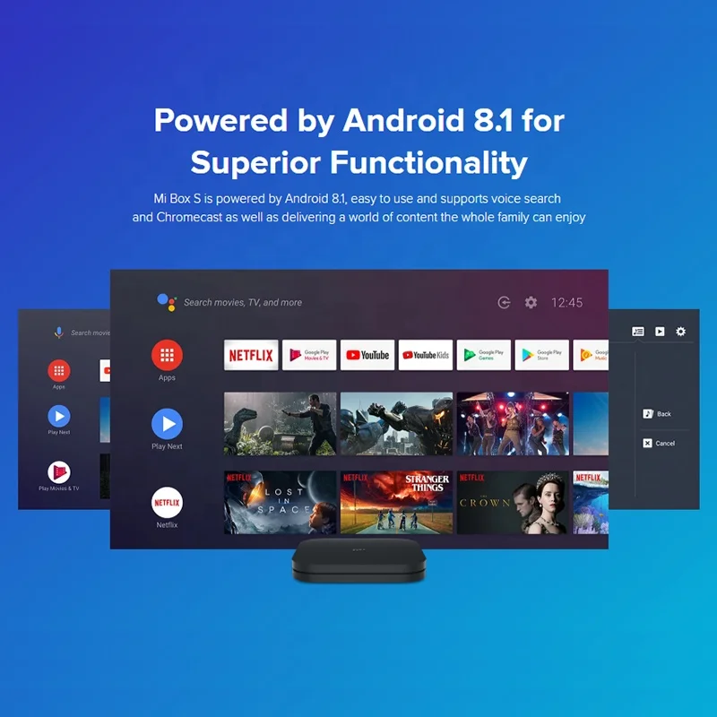  ТВ-приставка Xiaomi Mi TV Box S 4K HDR Smart Android глобальная версия потоковый медиаплеер и пульт дистанционного управления Google Assistant